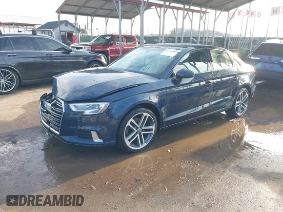 2018 Audi A3 Sedan Premium with VIN WAUAUGFFXJ1022965, listed as a IAAI auction lot 41533808 with 62,212 mi miles. Bid and sale history available at carsss.com. Image 2.
