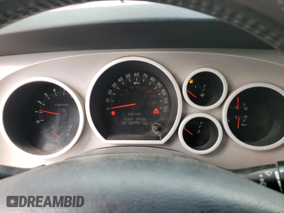 2009 Toyota Tundra Limited z VIN 5TFDW58169X086719, wystawiony jako Copart lot #55041735 z przebiegiem 201 775 mil mil oraz Szkoda całkowita • Salvage title. Historia ofert i sprzedaży dostępna na DreamBid. Obrazek 9.