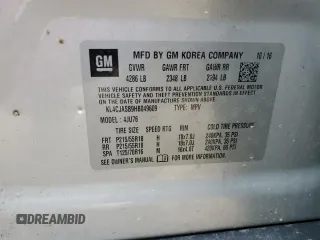 2017 Buick Encore Preferred z VIN KL4CJASB9HB049609, wystawiony jako Copart lot #60712895 z przebiegiem 137 014 mil mil oraz Szkoda całkowita • Salvage title. Historia ofert i sprzedaży dostępna na DreamBid. Obrazek 13.