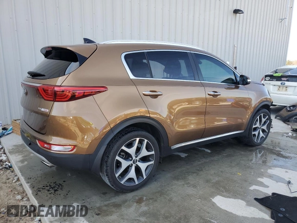 2017 Kia Sportage SX Turbo with VIN KNDPR3A66H7173548, listed as a Copart auction lot 46892905 with 87,876 mi miles and Non repairable. Bid and sale history available at DreamBid. Image 3.