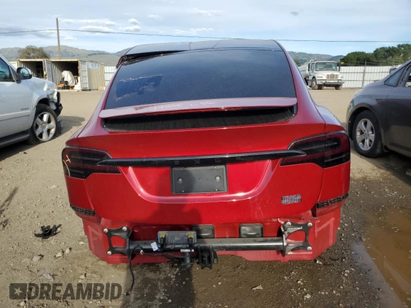 2023 Tesla Model X Plaid with VIN 7SAXCBE62PF427287, listed as a Copart auction lot 47365935 with 17,372 mi miles and Salvage Title. Bid and sale history available at DreamBid. Image 6.