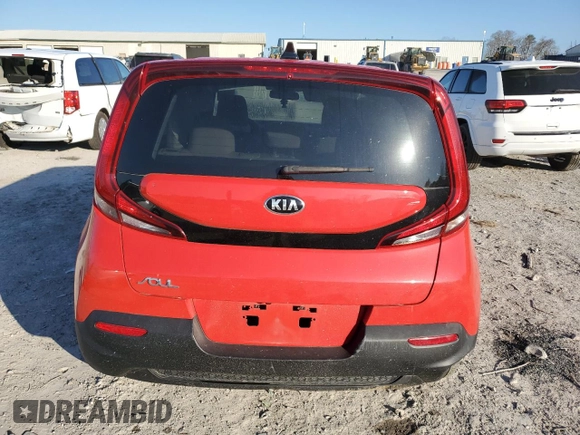 2020 Kia Soul LX with VIN KNDJ23AU4L7706837, listed as a Copart auction lot 50095475 with 26,351 mi miles and Salvage Title. Bid and sale history available at carsss.com. Image 6.