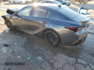 2023 Lexus IS with VIN JTHAP1D20P5002277, listed as a Copart auction lot 43239005 with 25,654 mi miles and Salvage Title. Bid and sale history available at carsss.com. Image 2.