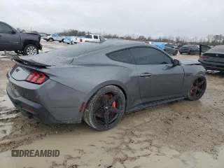 2024 Ford Mustang GT with VIN 1FA6P8CF3R5420118, listed as a Copart auction lot 44349675 with 9,033 mi miles and Salvage Title. Bid and sale history available at carsss.com. Image 3.