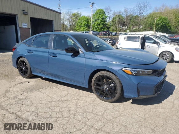 2025 Honda Civic Sport with VIN 2HGFE2F54SH519305, listed as a Copart auction lot 54912895 with 6,146 mi miles and Salvage title. Bid and sale history available at DreamBid. Image 4.