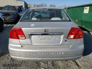 2002 Honda Civic LX with VIN 2HGES16502H572761, listed as a Copart auction lot 50168235 with 248,045 mi miles and Salvage Title. Bid and sale history available at carsss.com. Image 6.