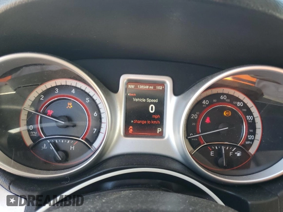 2014 Dodge Journey SXT z VIN 3C4PDCBB2ET280579, wystawiony jako Copart lot #60374445 z przebiegiem 138 548 mil mil oraz Szkoda całkowita • Salvage title. Historia ofert i sprzedaży dostępna na DreamBid. Obrazek 9.