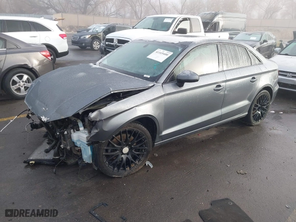 2016 Audi A3 2.0T Premium with VIN WAUB8GFF2G1047652, listed as a IAAI auction lot 41169400 with 91,454 mi miles. Bid and sale history available at carsss.com. Image 16.
