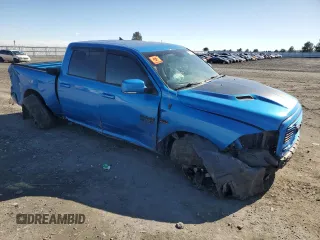 2018 Ram 1500 Night with VIN 1C6RR7MT0JS221413, listed as a Copart auction lot 47716405 with 113,674 mi miles and Salvage Title. Bid and sale history available at carsss.com. Image 4.