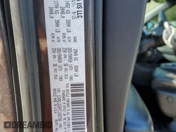 2015 Dodge Durango Limited with VIN 1C4RDJDG5FC163730, listed as a Copart auction lot 53235755 with 166,489 mi miles and Salvage Title. Bid and sale history available at carsss.com. Image 14.