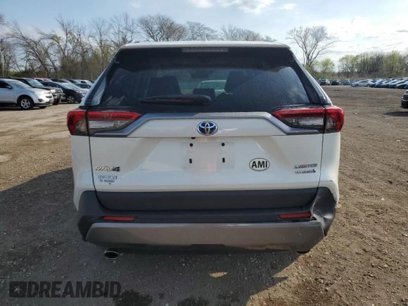 2020 Toyota RAV4 Hybrid Limited z VIN 4T3DWRFV0LU004797, wystawiony jako Copart lot #54181595 z przebiegiem 63 055 mil mil oraz Szkoda całkowita • Salvage title. Historia ofert i sprzedaży dostępna na DreamBid. Obrazek 6.