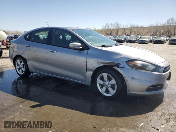 2015 Dodge Dart SXT with VIN 1C3CDFBB6FD364755, listed as a Copart auction lot 52641815 with 128,557 mi miles and Salvage Title. Bid and sale history available at carsss.com. Image 4.
