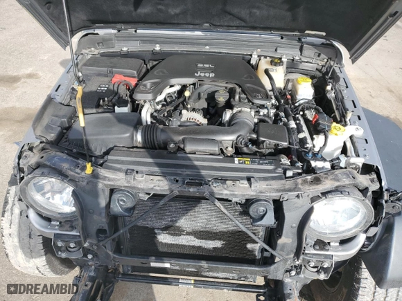 2018 Jeep Wrangler Unlimited Sport S with VIN 1C4HJXDG7JW279056, listed as a Copart auction lot 51979305 with 58,761 mi miles and Salvage Title. Bid and sale history available at carsss.com. Image 12.