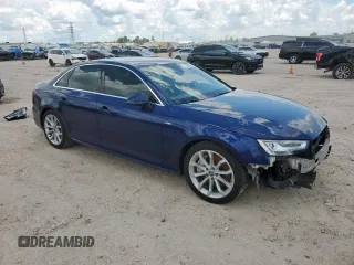 2019 Audi A4 Premium Plus with VIN WAUENAF45KN001851, listed as a Copart auction lot 61683595 with 79,444 mi miles and Salvage title. Bid and sale history available at DreamBid. Image 4.
