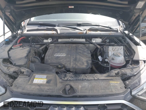 2023 Audi Q5 S line Premium with VIN WA1GAAFY3P2027829, listed as a IAAI auction lot 42638257 with 61,925 mi miles and . Bid and sale history available at DreamBid. Image 10.