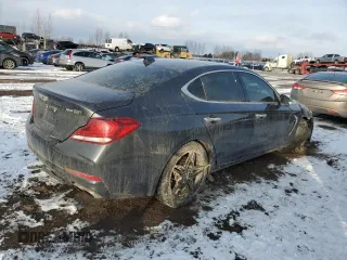 2020 Genesis G70 2.0T Sport with VIN KMTG24LA4LU049107, listed as a Copart auction lot 86111044 with 128,379 mi miles and Salvage Title. Bid and sale history available at carsss.com. Image 3.