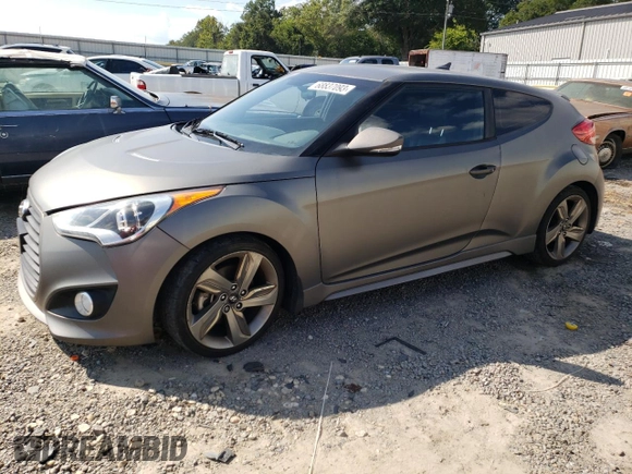 2015 Hyundai Veloster Turbo with VIN KMHTC6AE4FU221955, listed as a Copart auction lot 68837093 with 103,482 mi miles. Bid and sale history available at carsss.com. Image 1.