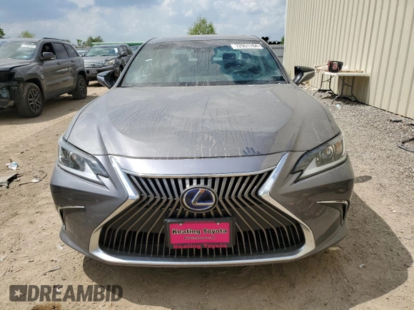 2021 Lexus ES with VIN 58ACA1C10MU006937, listed as a Copart auction lot 72951764 with 22,762 mi miles and Salvage Title. Bid and sale history available at carsss.com. Image 5.