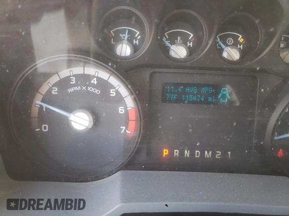 2015 Ford F-350 Platinum with VIN 1FT8W3B64FEA51484, listed as a Copart auction lot 75023924 with 115,474 mi miles and Salvage Title. Bid and sale history available at DreamBid. Image 9.