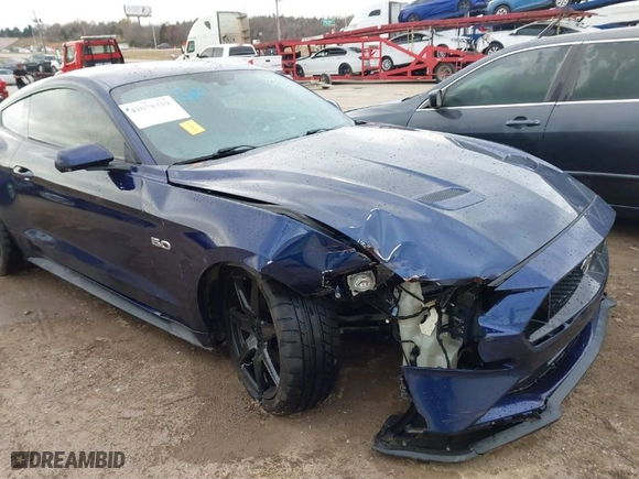 2018 Ford Mustang GT with VIN 1FA6P8CF0J5128561, listed as a IAAI auction lot 41078319 with 72,615 mi miles. Bid and sale history available at carsss.com. Image 6.