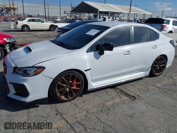 2020 Subaru WRX Premium with VIN JF1VA1B6XL9809876, listed as a IAAI auction lot 41721642 with 52,224 mi miles. Bid and sale history available at carsss.com. Image 2.