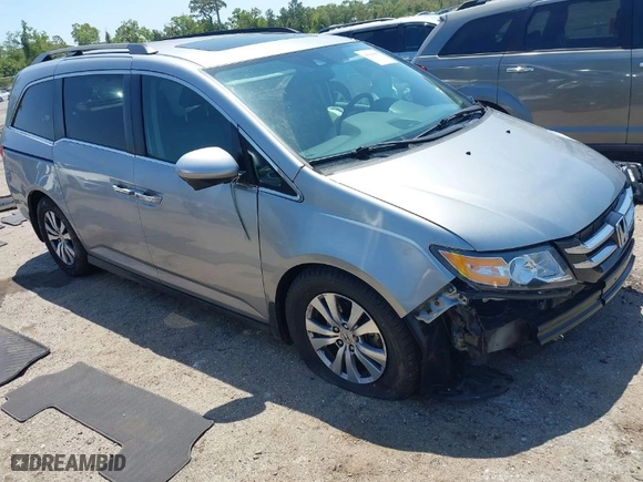 2016 Honda Odyssey EX-L with VIN 5FNRL5H68GB025082, listed as a IAAI auction lot 41994995 with 143,955 mi miles. Bid and sale history available at carsss.com. Image 1.