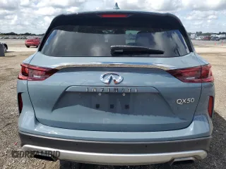 2022 Infiniti QX50 LUXE with VIN 3PCAJ5BA3NF117553, listed as a Copart auction lot 45706895 with 51,329 mi miles and Non Repairable. Bid and sale history available at carsss.com. Image 6.