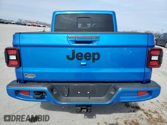 2022 Jeep Gladiator Overland with VIN 1C6HJTFG6NL124535, listed as a Copart auction lot 45988595 with 17,151 mi miles and Salvage title. Bid and sale history available at DreamBid. Image 6.