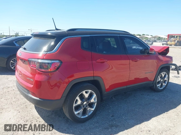 2021 Jeep Compass Limited with VIN 3C4NJCCB0MT577265, listed as a IAAI auction lot 41767947 with 32,304 mi miles. Bid and sale history available at carsss.com. Image 4.