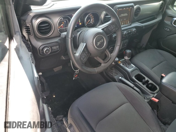 2022 Jeep Wrangler Willys Sport with VIN 1C4GJXANXNW210785, listed as a Copart auction lot 59355275 with 25,887 mi miles and Salvage title. Bid and sale history available at DreamBid. Image 8.
