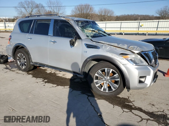 2017 Nissan Armada Platinum z VIN JN8AY2NDXH9010339, wystawiony jako Copart lot #47546625 z przebiegiem Nie podano mil oraz Szkoda całkowita • Salvage title. Historia ofert i sprzedaży dostępna na DreamBid. Obrazek 4.
