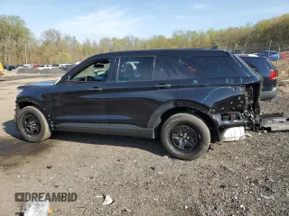 2022 Ford Police Interceptor Utility z VIN 1FM5K8AW7NNA13612, wystawiony jako Copart lot #53203665 z przebiegiem 25 686 mil mil oraz Tytuł czysty. Historia ofert i sprzedaży dostępna na DreamBid. Obrazek 2.