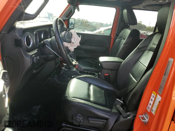 2018 Jeep Wrangler Unlimited Sahara with VIN 1C4HJXEN2JW326894, listed as a Copart auction lot 59691955 with 53,141 mi miles and Salvage title. Bid and sale history available at DreamBid. Image 7.