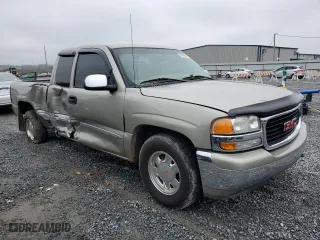 2002 GMC Sierra 1500 SLE with VIN 2GTEC19T921350153, listed as a Copart auction lot 79409884 with 145,237 mi miles and Salvage Title. Bid and sale history available at carsss.com. Image 4.