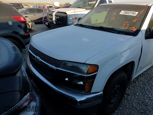 2008 Chevrolet Colorado LS with VIN 1GCCS199988211256, listed as a Copart auction lot 73603194 with 0 mi miles and Salvage Title. Bid and sale history available at carsss.com. Image 10.