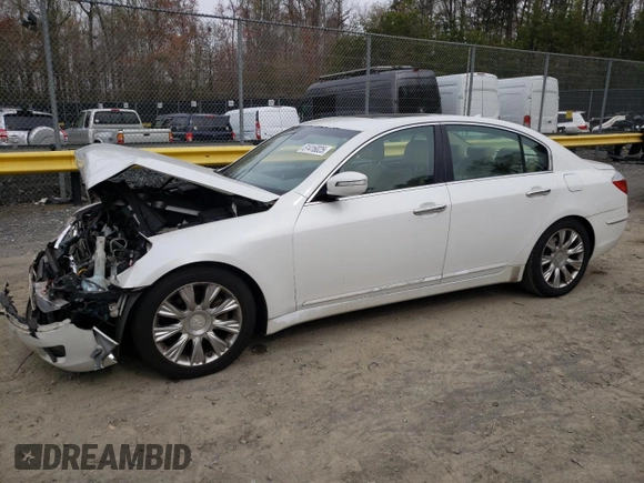 2011 Hyundai Genesis with VIN KMHGC4DE3BU143308, listed as a Copart auction lot 51416025 with 98,377 mi miles and Salvage Title. Bid and sale history available at carsss.com. Image 1.