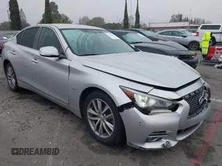 2017 Infiniti Q50 2.0t with VIN JN1CV7AP7HM642242, listed as a IAAI auction lot 41622492 with 97,102 mi miles. Bid and sale history available at carsss.com. Image 13.