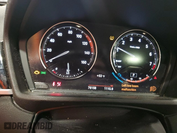 2018 BMW X1 sDrive28i with VIN WBXHU7C32J3H43903, listed as a Copart auction lot 45000375 with 76,158 mi miles and Salvage Title. Bid and sale history available at carsss.com. Image 9.