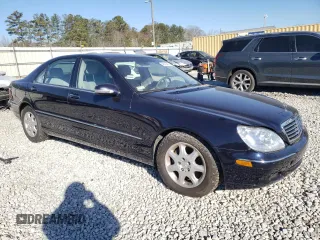 2002 Mercedes-Benz S-Class 4.3L with VIN WDBNG70J92A269984, listed as a Copart auction lot 46418465 with 0 mi miles and Salvage Title. Bid and sale history available at carsss.com. Image 4.