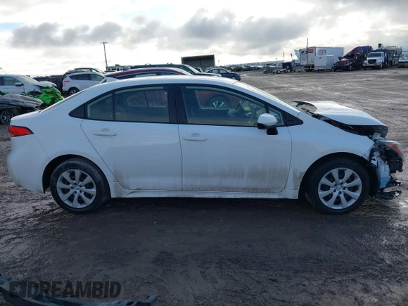 2022 Toyota Corolla LE with VIN JTDEPMAE2N3020162, listed as a IAAI auction lot 41146438 with 71,265 mi miles and . Bid and sale history available at DreamBid. Image 14.