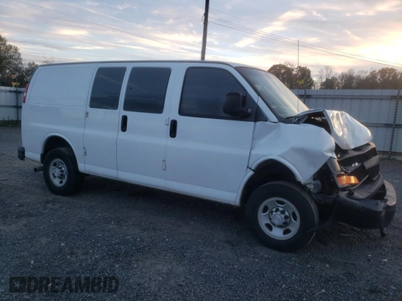 2016 Chevrolet Express Cargo with VIN 1GCWGAFF2G1254028, listed as a Copart auction lot 79596474 with Not provided miles and Salvage title. Bid and sale history available at DreamBid. Image 4.