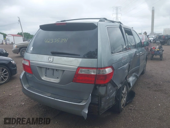 2007 Honda Odyssey EX z VIN 5FNRL38407B084436, wystawiony jako IAAI lot #42355391 z przebiegiem 144 607 mil mil oraz . Historia ofert i sprzedaży dostępna na DreamBid. Obrazek 4.