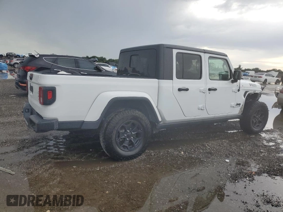 2021 Jeep Gladiator Willys with VIN 1C6HJTAG2ML536554, listed as a Copart auction lot 50298155 with 39,029 mi miles and Salvage Title. Bid and sale history available at carsss.com. Image 3.