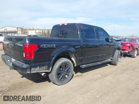 2020 Ford F-150 XL with VIN 1FTEW1E47LFC21232, listed as a IAAI auction lot 41824403 with 92,318 mi miles. Bid and sale history available at carsss.com. Image 4.