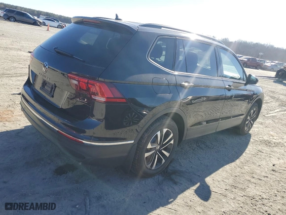 2022 Volkswagen Tiguan S with VIN 3VV0B7AX7NM131799, listed as a Copart auction lot 89340755 with 22,598 mi miles and Salvage Title. Bid and sale history available at carsss.com. Image 3.