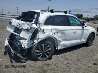 2023 Audi Q5 S line Premium Plus with VIN WA1EAAFY5P2062766, listed as a Copart auction lot 60162975 with 35,886 mi miles and Salvage title. Bid and sale history available at DreamBid. Image 3.