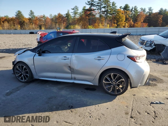 2020 Toyota Corolla Hatchback XSE with VIN JTNC4RBE8L3100859, listed as a Copart auction lot 76250864 with 56,467 mi miles and Salvage Title. Bid and sale history available at carsss.com. Image 2.
