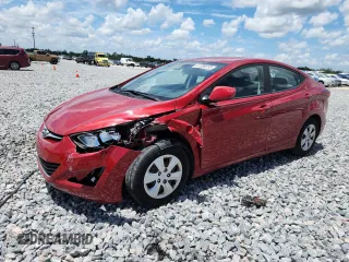 2016 Hyundai Elantra SE with VIN KMHDH4AEXGU624513, listed as a Copart auction lot 61389235 with 100,186 mi miles and Salvage title. Bid and sale history available at DreamBid. Image 1.