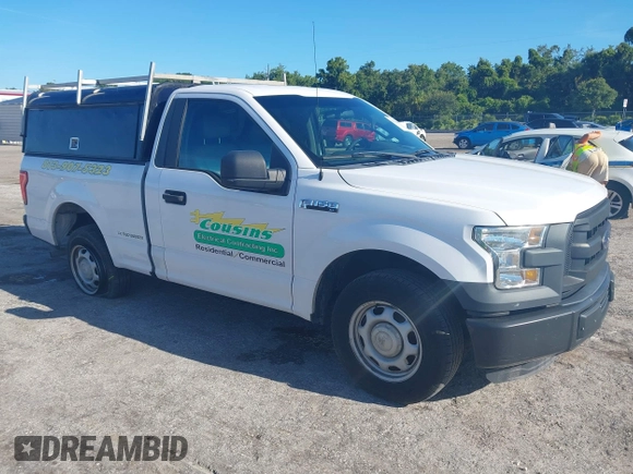 2016 Ford F-150 XL with VIN 1FTMF1C81GKF76556, listed as a IAAI auction lot 42510068 with 106,454 mi miles and . Bid and sale history available at DreamBid. Image 1.