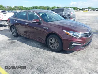 2020 Kia Optima LX with VIN 5XXGT4L37LG388611, listed as a IAAI auction lot 42741064 with 104,409 mi miles and . Bid and sale history available at DreamBid. Image 1.